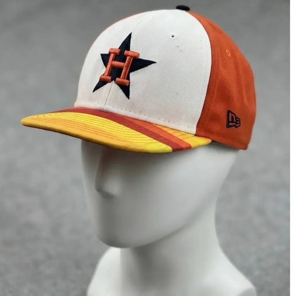 New Era Astros Youth Tequila Sunrise Snapback Hat